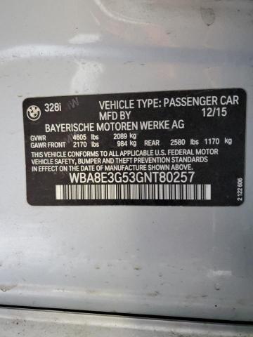 WBA8E3G53GNT80257 BMW 328 Xi Sulev