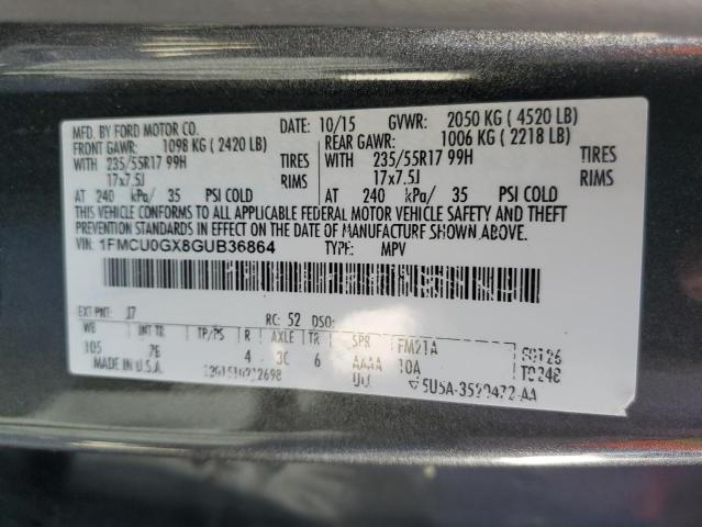1FMCU0GX8GUB36864 Ford ESCAPE SE