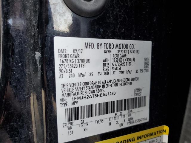1FMJK2AT6HEA57283 Ford Expedition El Limited