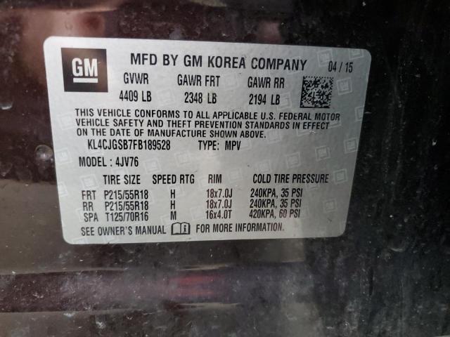 KL4CJGSB7FB189528 Buick Encore
