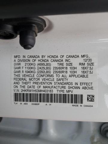 2HKRW1H53MH403183 Honda CR-V EX