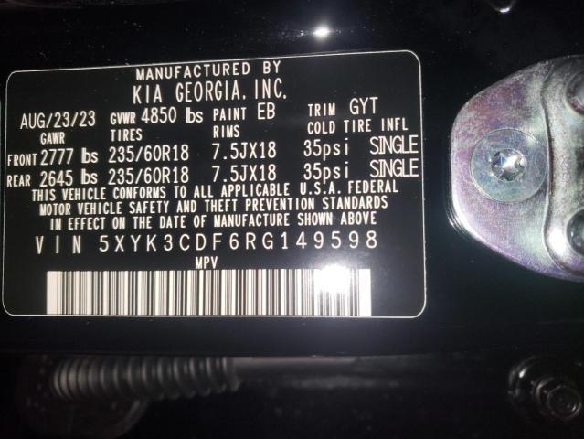 5XYK3CDF6RG149598 KIA Sportage Ex