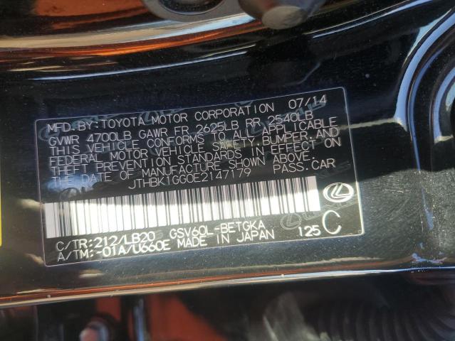 JTHBK1GG0E2147179 Lexus ES 350