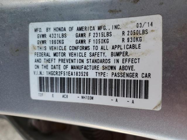 1HGCR2F51EA183526 Honda Accord Sport
