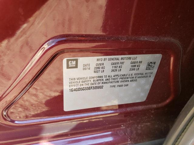 1G4GD5G33EF305802 Buick Lacrosse Premium