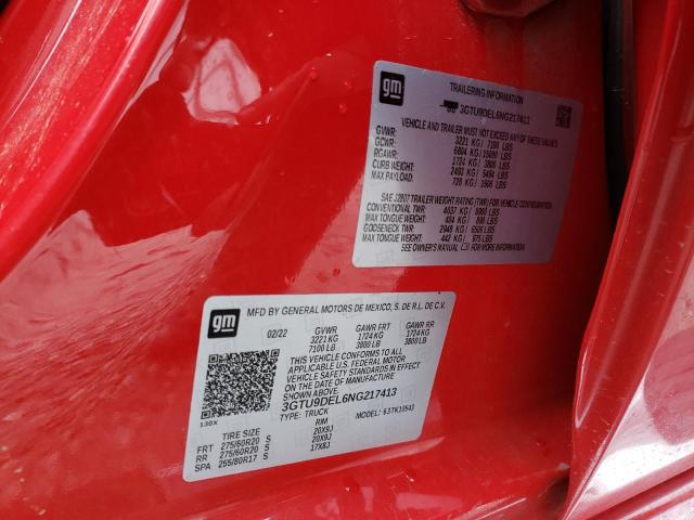 3GTU9DEL6NG217413 GMC Sierra Limited K1500 Slt