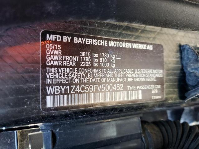 WBY1Z4C59FV500452 BMW I3 REX