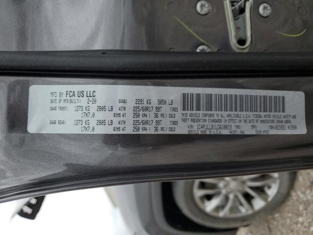 1C4PJLLB1LD610819 Jeep Cherokee Latitude Plus