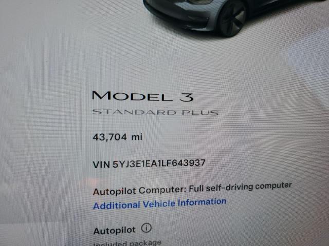 5YJ3E1EA1LF643937 Tesla MODEL 3