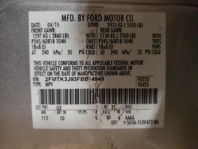 2FMTK3J93FBB24949 Ford EDGE SEL