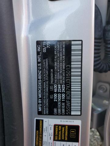 55SWF8DB7KU315013 Mercedes-Benz C 300