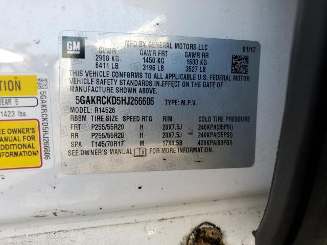 5GAKRCKD5HJ266606 Buick Enclave