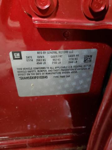 1G6AH5SX8F0103845 Cadillac ATS LUXURY