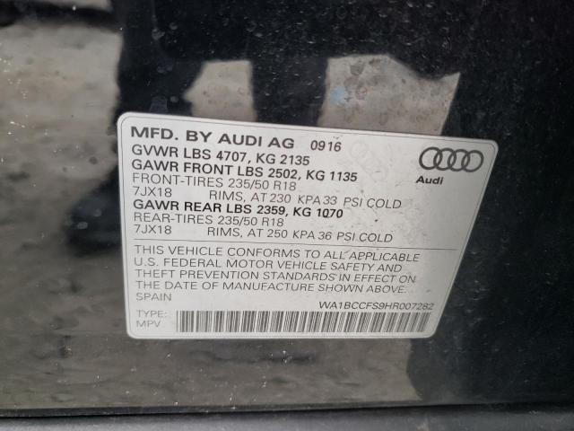 WA1BCCFS9HR007282 Audi Q3 PREMIUM