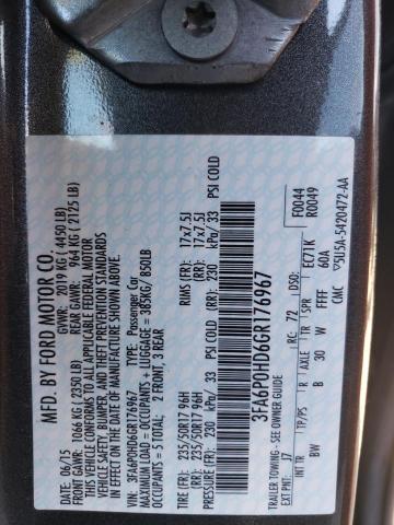 3FA6P0HD6GR176967 Ford FUSION SE