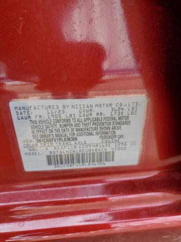 3N1CN8FV1RL836306 Nissan VERSA SR