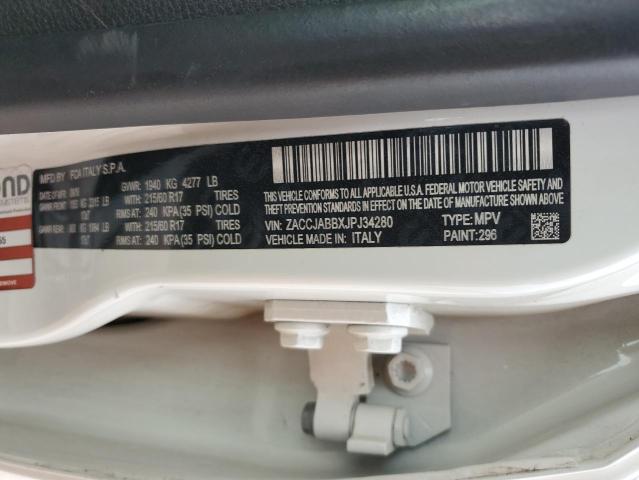ZACCJABBXJPJ34280 Jeep Renegade Latitude