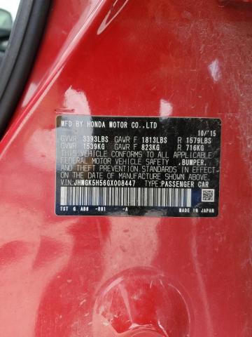 JHMGK5H56GX008447 Honda FIT LX