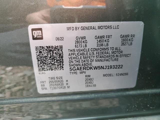 5GAERDKW5NJ193222 Buick Enclave Avenir