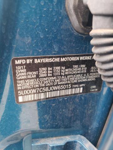 5UXXW7C58J0W65015 BMW X4 Xdrivem40i