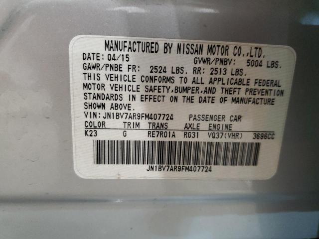 JN1BV7AR9FM407724 Infiniti Q50 BASE