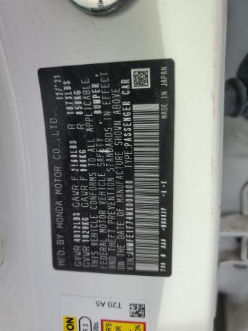 JHMFE1F74NX008900 Honda CIVIC EX