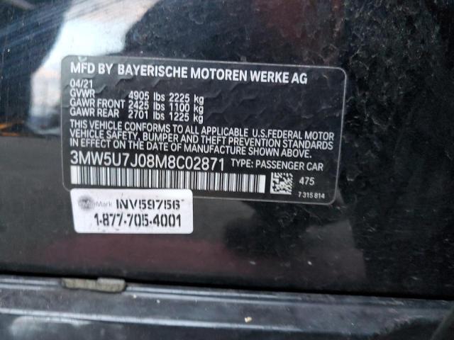 3MW5U7J08M8C02871 BMW M340I