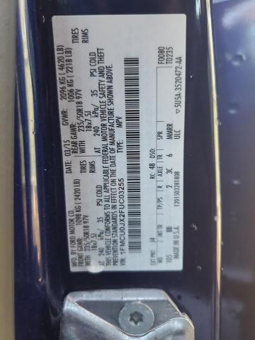 1FMCU0JX2FUC03255 Ford Escape Titanium