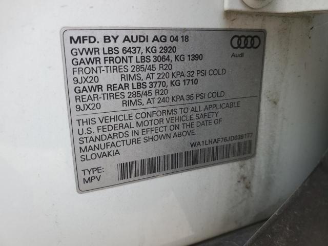 WA1LHAF76JD039177 Audi Q7 Premium Plus