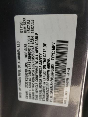 5FNRL6H20LB046005 Honda ODYSSEY LX