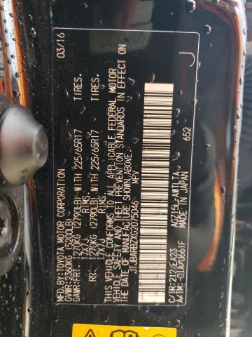 JTJBARBZXG2075046 Lexus Nx 200t Base