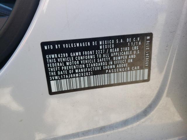 3VWL17AJ6HM292821 Volkswagen JETTA SEL