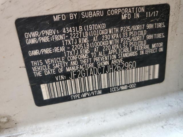 JF2GTADC7JH262960 Subaru Crosstrek Premium