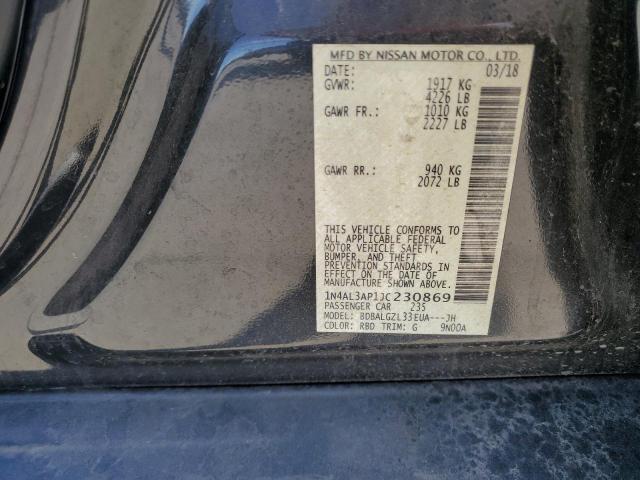 1N4AL3AP1JC230869 Nissan ALTIMA 2.5