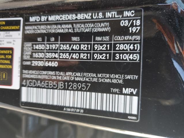 4JGDA6EB5JB128957 Mercedes-Benz Gle 43 Amg