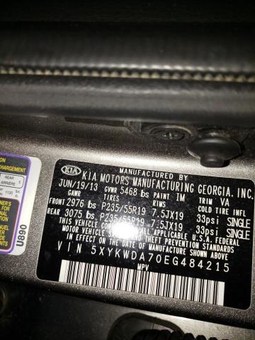 5XYKWDA70EG484215 KIA SORENTO SX
