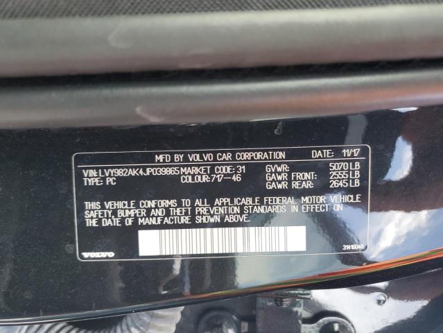 LVY982AK4JP039865 Volvo S90 T5 Momentum