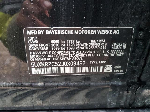 5UXKR2C52J0X09482 BMW X5 Sdrive35i