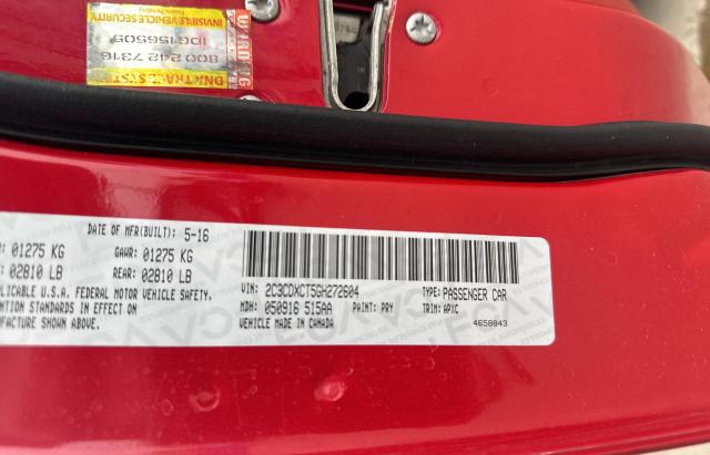 2C3CDXCT5GH272604 Dodge CHARGER R/T