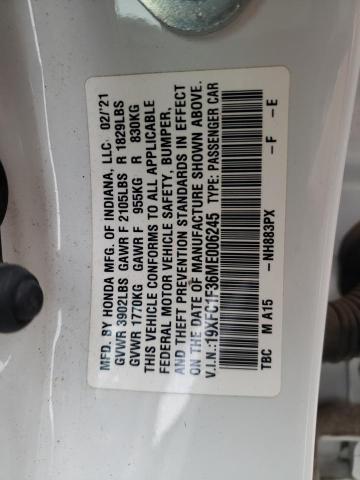 19XFC1F36ME006245 Honda CIVIC EX