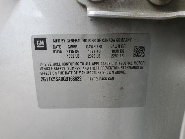 2G11X5SA0G9163632 Chevrolet IMPALA LS