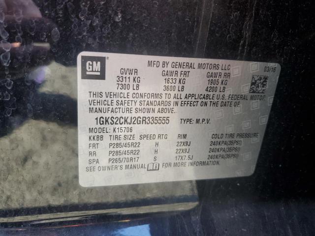 1GKS2CKJ2GR335555 GMC YUKON DENALI