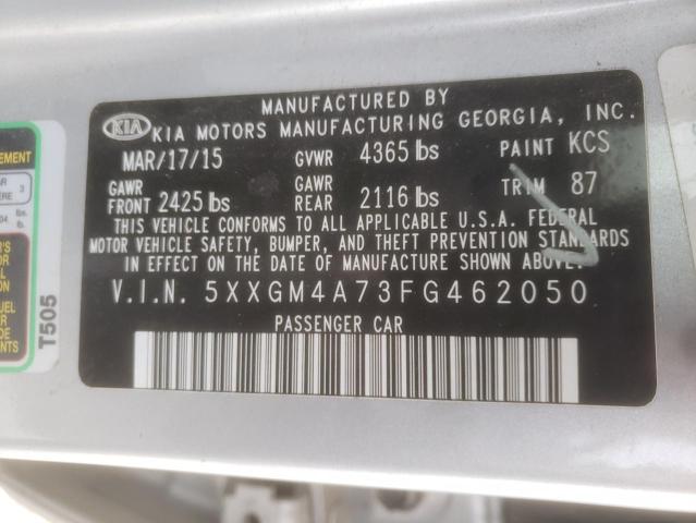 5XXGM4A73FG462050 KIA Optima Lx