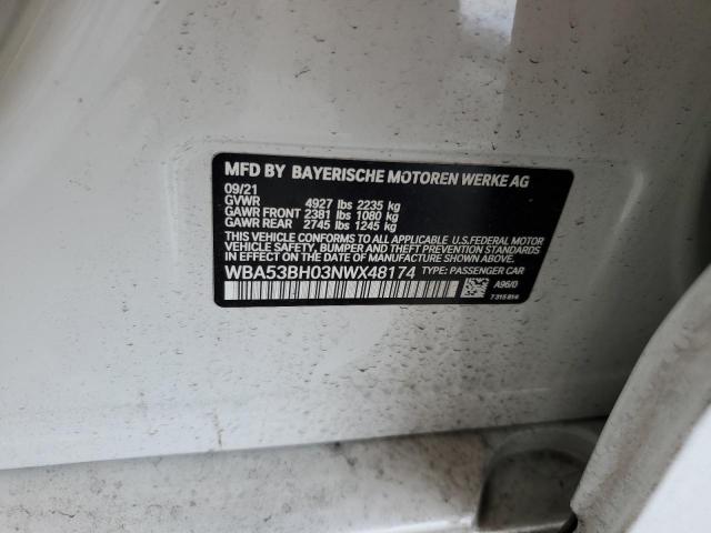 WBA53BH03NWX48174 BMW 530 I