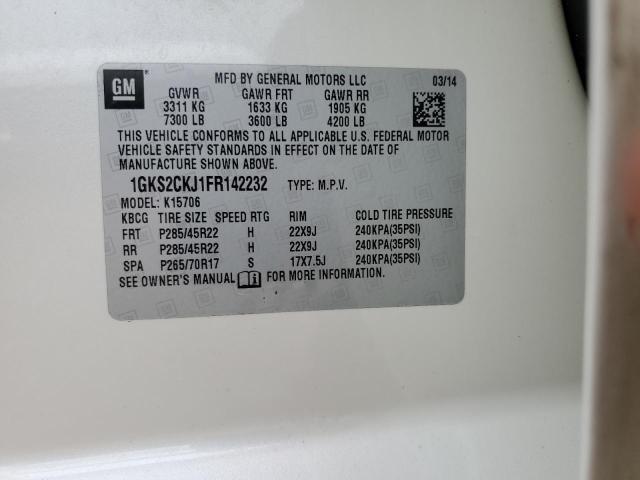 1GKS2CKJ1FR142232 GMC YUKON DENALI
