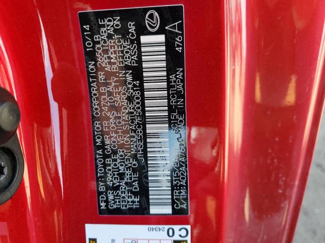 JTHSE5BC7F5000814 Lexus RC 350