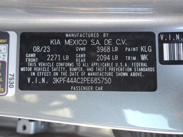 3KPF44AC2PE685750 KIA FORTE GT