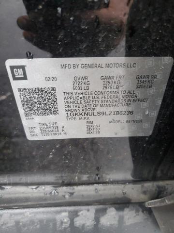 1GKKNULS9LZ186236 GMC ACADIA SLT