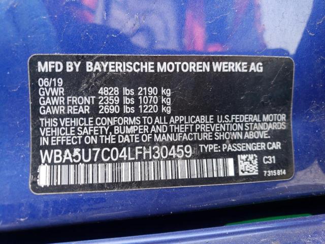WBA5U7C04LFH30459 BMW M340I