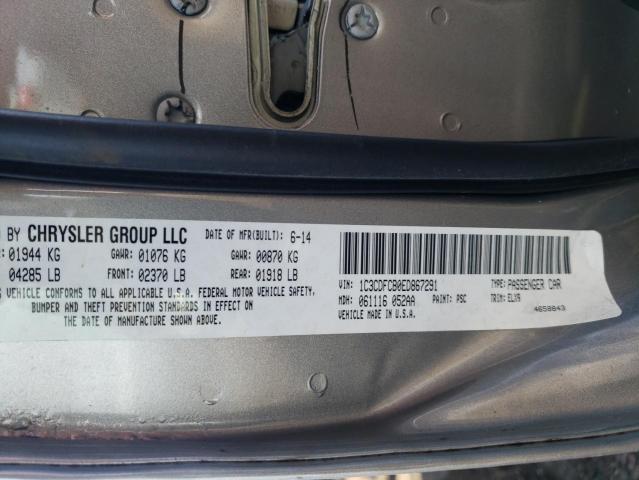 1C3CDFCB0ED867291 Dodge Dart Limited
